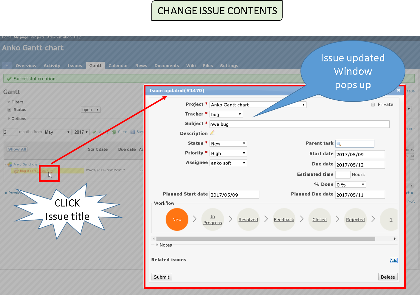 Redmine Gantt Chart